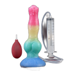 Luna - 8 Inch Squirting Dildo - Kanis Dildo - Knot Dildo