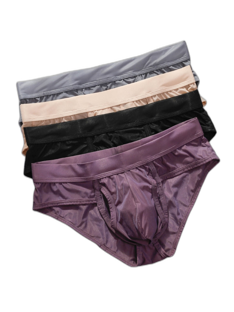 3 Pack Men's Fly Opening Supportive Pouch Stretch Premium Briefs
