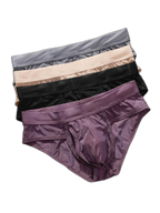 3 Pack Men's Fly Opening Supportive Pouch Stretch Premium Briefs