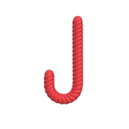 CandyHook – Silicone Butt Hook Plug - Spiral Cane Anal Plug