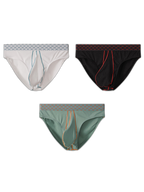 3 Pack Men's Sexy Large Pouch Breathable Comfortable Cotton Briefs