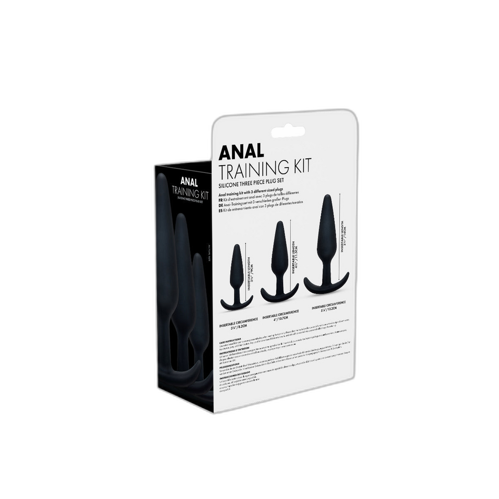 Prowler RED 3 Piece Anal Training Butt Plug Kit Black