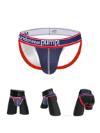 2 Pack Men's Sexy Elastic Waist Micro Mesh Cup Thong