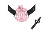 Fortis - Inverted Chastity Cage With Belt And Four Rings