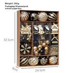 Christmas Decorations 6CM Painted PET