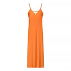 Golden Holiday Party Dress Silk Satin Texture Midi Skirt Sling Dress