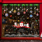 Christmas decorations store window stickers