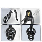 Cosmas - Male Chastity Device - Cock Cage - Chastity Cage With Catheter