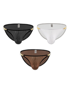 3 Pack Men's Sexy Low-Rise Hip-Lifting Briefs