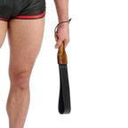 Prowler RED Leather & Wood Flapper Paddle