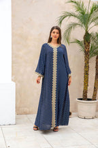 Simple Lace Slim-fit Dubai Women's Dress