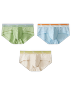 3 Pack Men's Baby Cotton High-Stretch Skin-Friendly Breathable Briefs