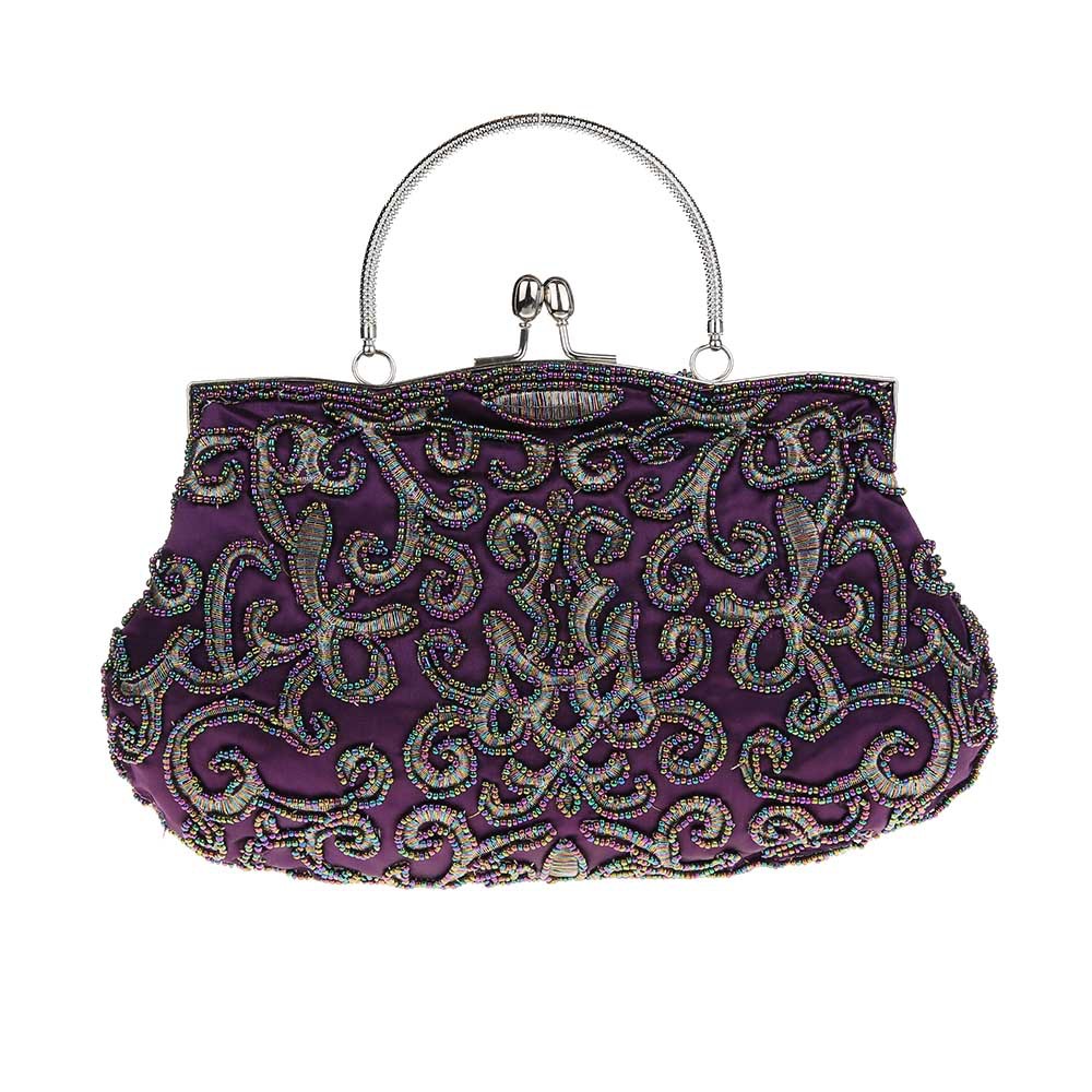 Handmade Bead Embroidery Retro Dinner Dress Banquet Bag