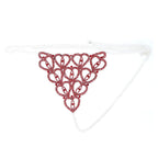 Accessories Rhinestone Claw Chain Body Chain Heart Shaped Sexy Bikini Panties