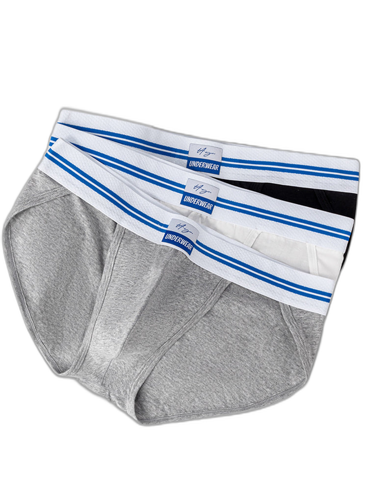 3-pack Men's Sexy High-cut Breathable Briefs