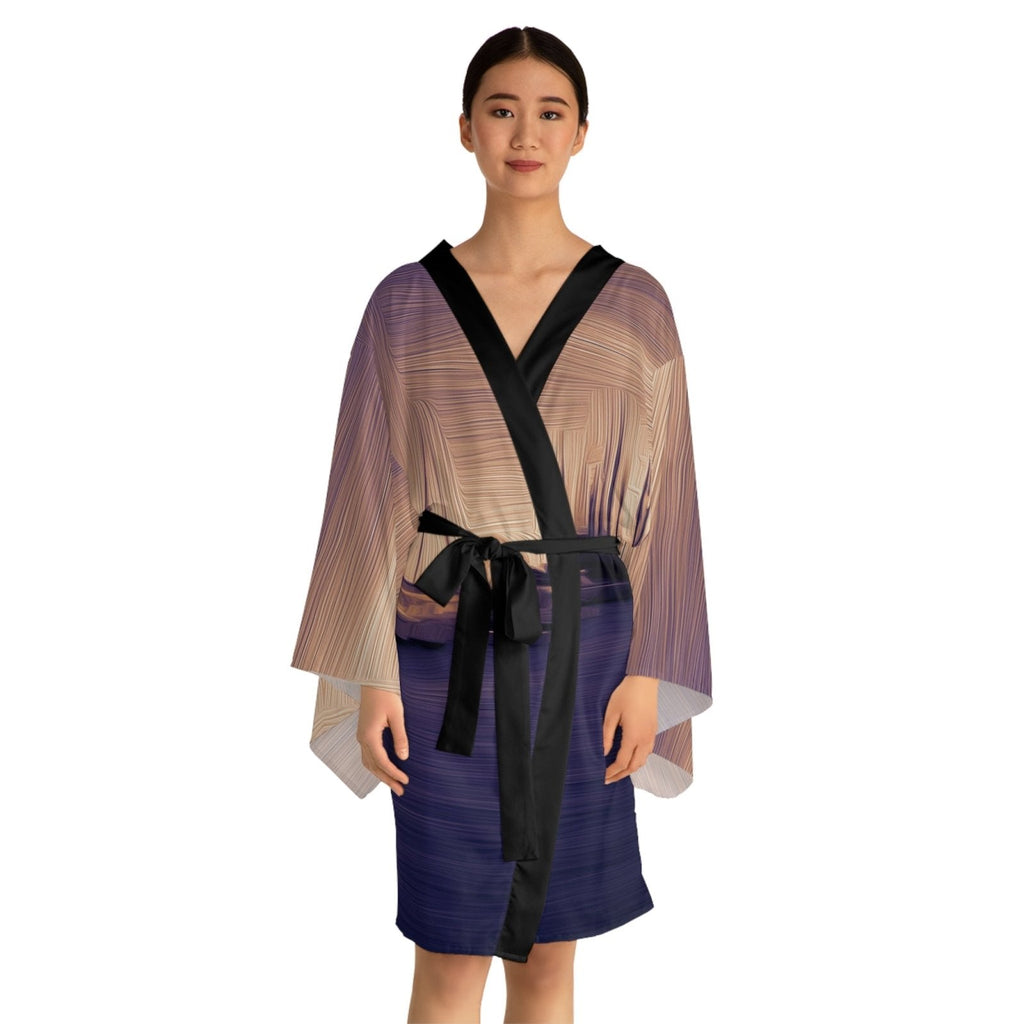The Sleeping Yachts (at Sunset) - Womens Kimono Robe