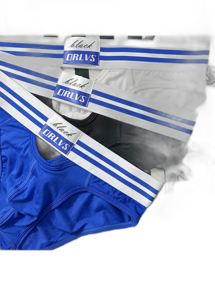 2 Pack Men's Low-Rise Breathable Modal briefs