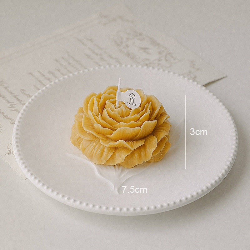 Aromatherapy With Hand Gift Peony Shape Candle Valentine's Day