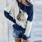 Korean style graffiti solid color loose pullover sweater