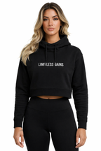 Women's Oversized Lightweight Cropped Hoodie