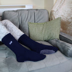1 Pack Kids Indoor Thermal Slipper Socks with Grips (3 Sizes)