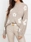 Autumn And Winter Women's Sweaters, Women's Floral Personalized Plus-size Trendy Sweaters