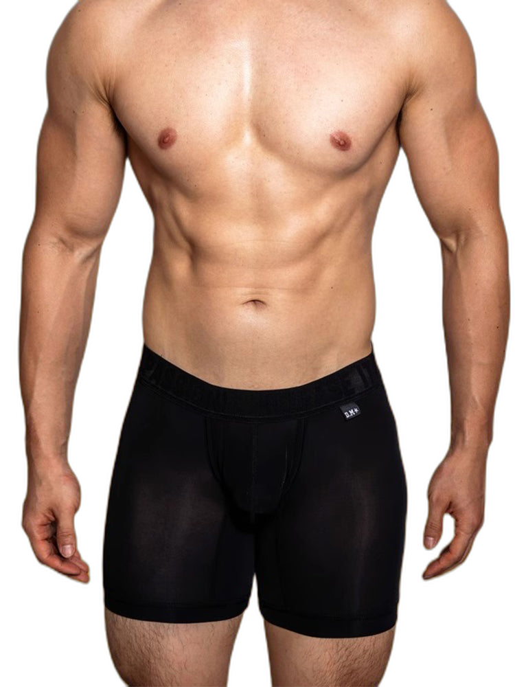 2 Pack Men's Trendy Breathable Ice Silk Boxer Briefs
