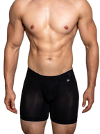 2 Pack Men's Trendy Breathable Ice Silk Boxer Briefs