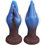 Mystique - 8.2 Inch Blue Fist Dildo - Silicone Anal Toy