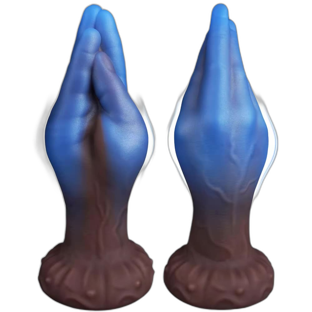 Mystique - 8.2 Inch Blue Fist Dildo - Silicone Anal Toy