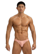 2 Pack Men's Solid Color Low Rise Sweat-Absorbent Large U-Shaped Small Pocket Briefs