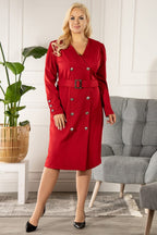 Plus size dress model 175244 Karko