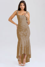 Mozision Off-shoulder Backless Sexy Evening Dress For Women Purple Sleeveless Strapless Ruched Bodycon Club Party Dress