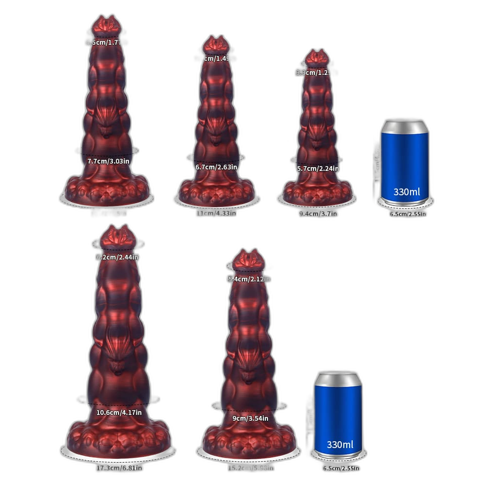 Infernal Beast - Monster Dildo - Fantasy Dildo - 5 Sizes