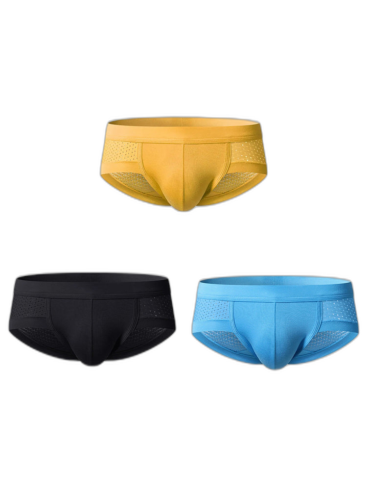 3 Pack Mens Contour Pouch Support Breathable Briefs