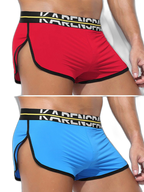 2 Pack Men's Comfortable Lounge Sport Boxer Briefs