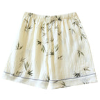 Summer Pure Cotton Gauze Thin Loose Home Shorts