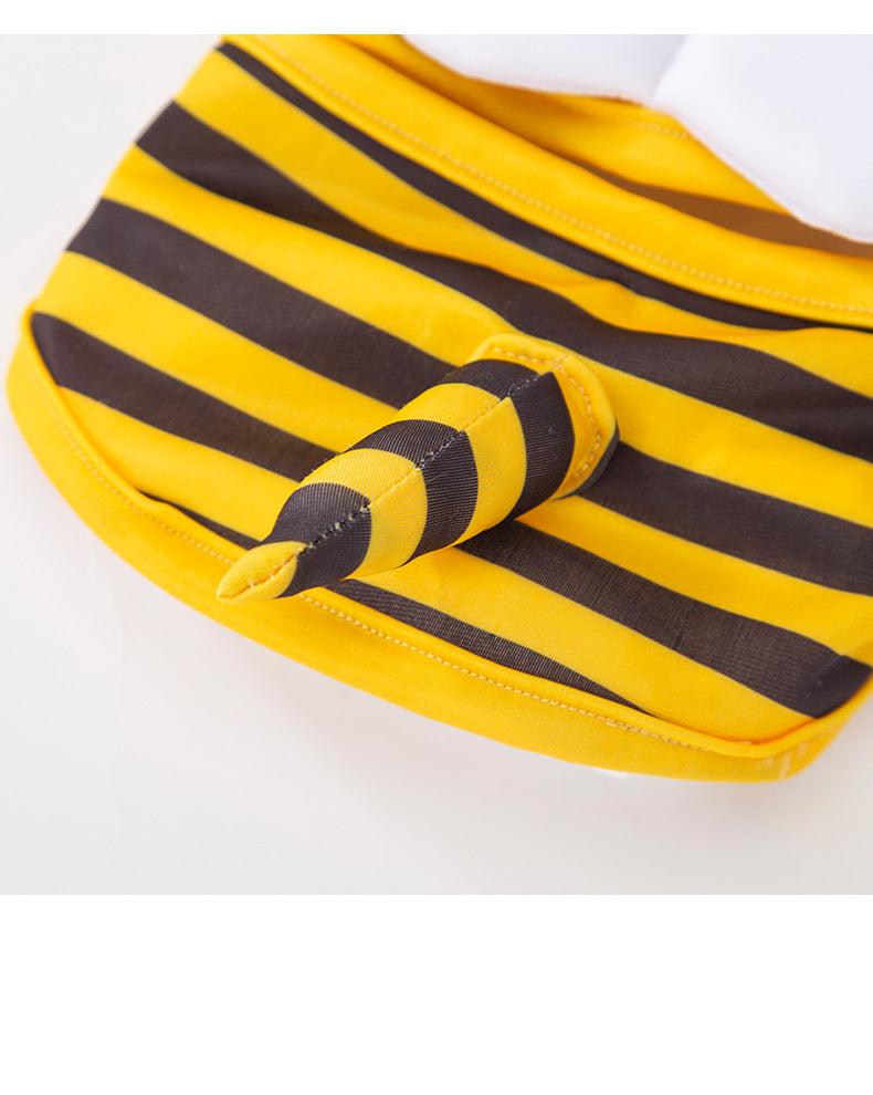 Dog Cute Bee Shape Swimsuit Suspenders Bifeet