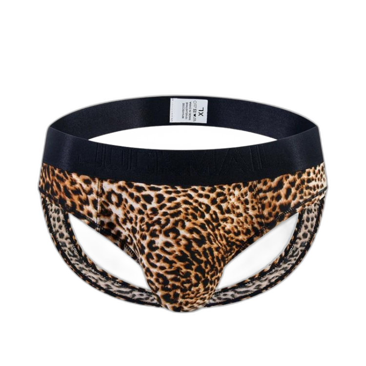 Jockmail Leopard Sizzle Thong