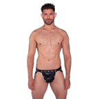 Prowler RED Leather Harness Jock Strap Black