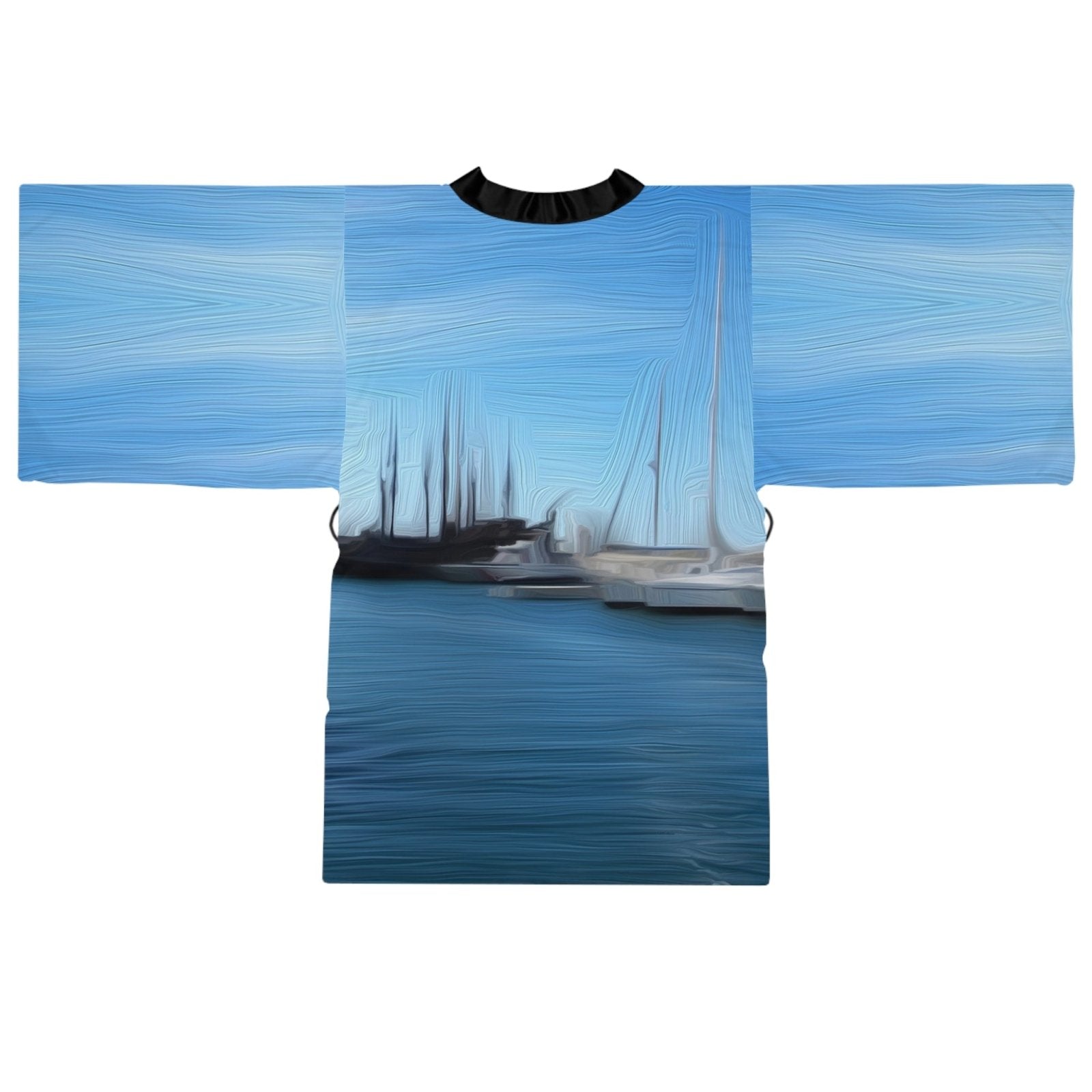 The Sleeping Yachts (at Morning) - Womens Kimono Robe