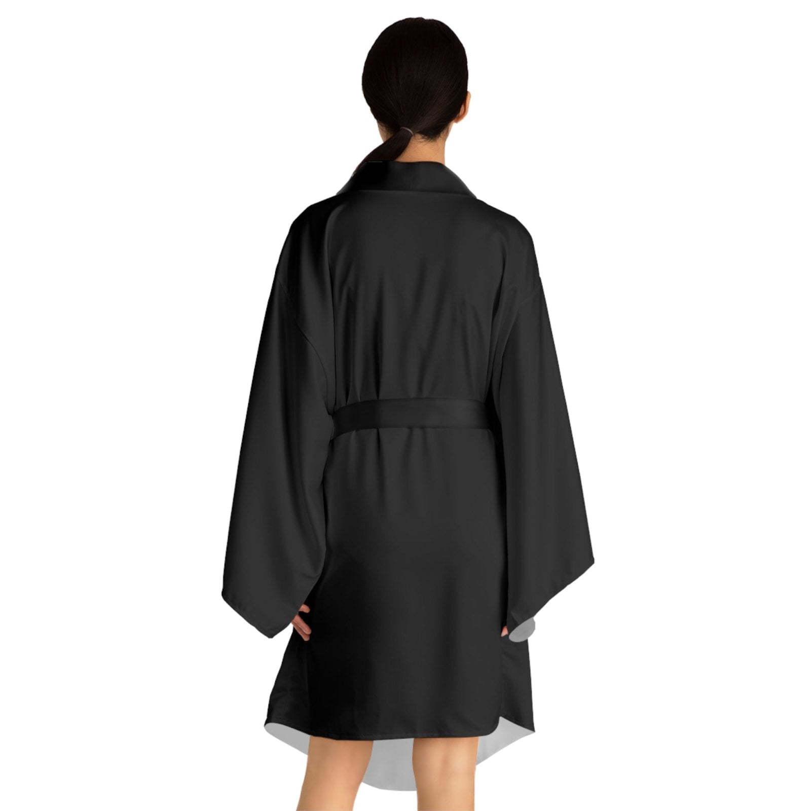 iSAW Womens Black Kimono Robe - iSAW Company