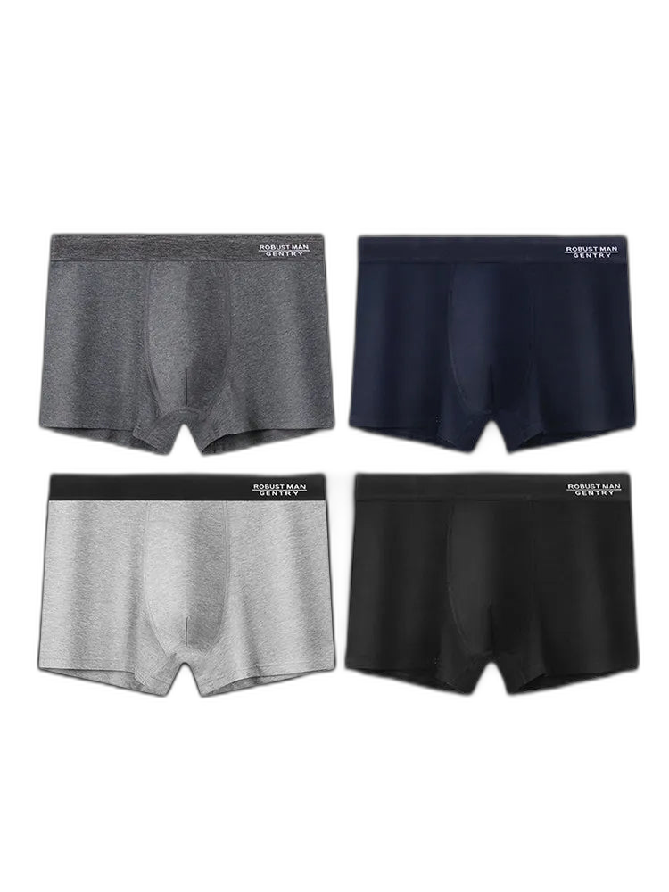 4 Pack Anti-Chafing High Elasticity Sports Boxer Briefs