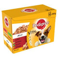 Pedigree Adult Wet Dog Food Pouches Mixed Selection in Jelly 12x100g