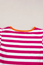 Rose Red Striped Blouse Women UK | Casual Summer