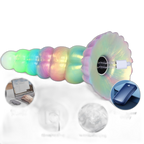 WistGlow – Fantasy Dildo – Spiral Texture & Glow-in-the-Dark Vibrating Dildo