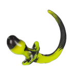 BEAGLE Puppy Tail Butt Plug | Yellow & Black Swirl
