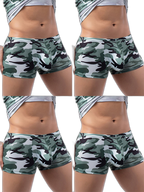 4-pack Men's Low-rise U-pouch Camouflage Boxer Briefs