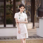 Delicate And Exquisite Lace Cheongsam Youthful-style Dress