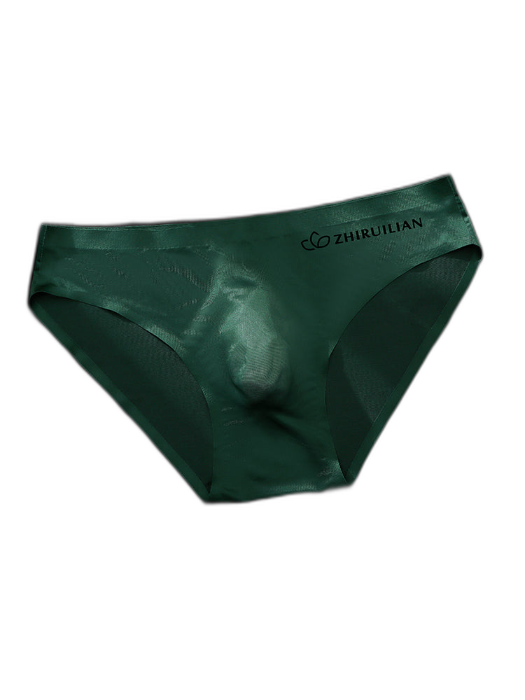 3 Pack Men's Ultra-Thin Seamless Ice Silk Cool-Touch Briefs